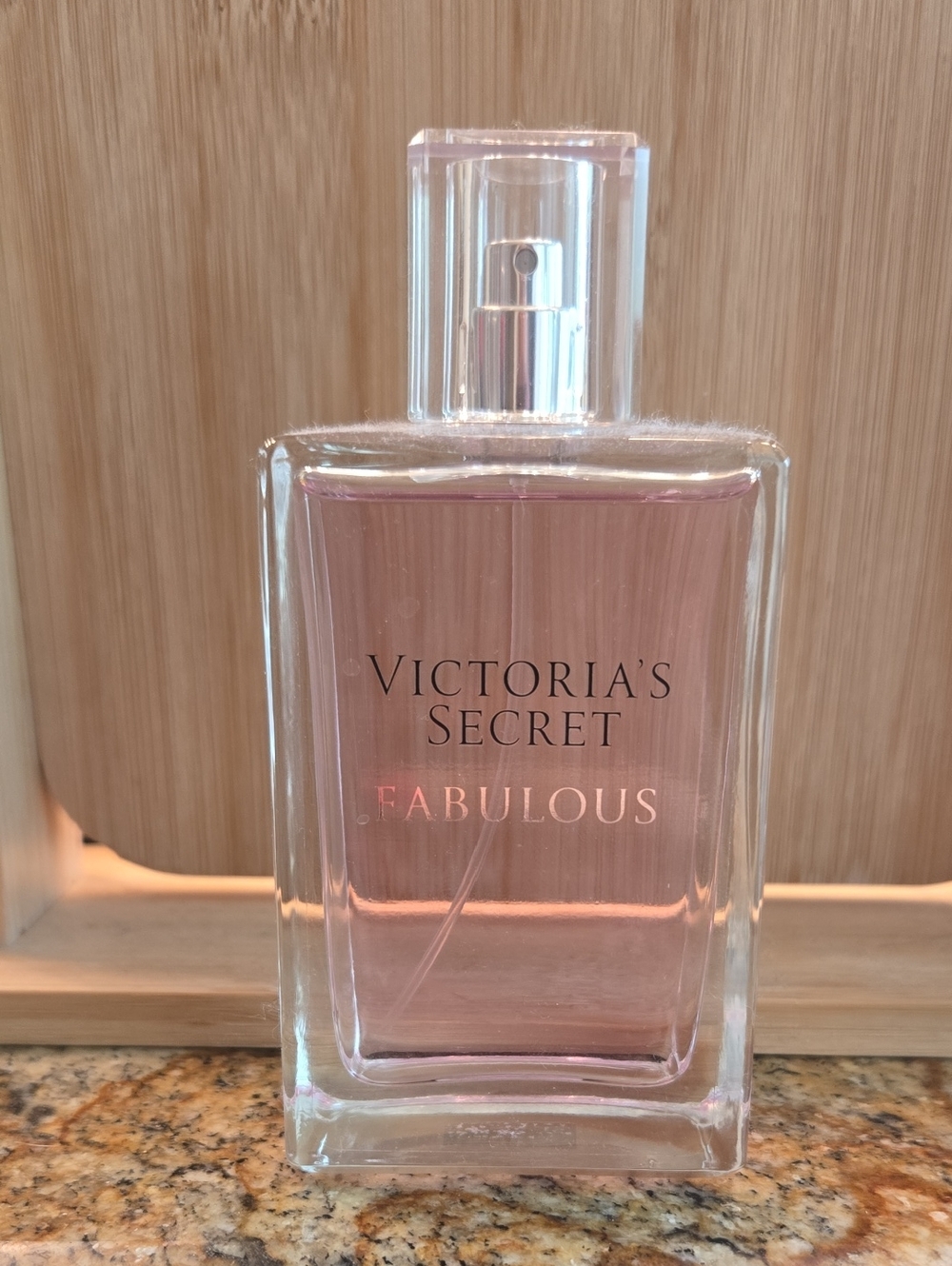Victoria's Secret Fabulous Pink Glass Spray Bottle
